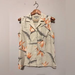 Vintage Tommy Bahama 100% silk blouse